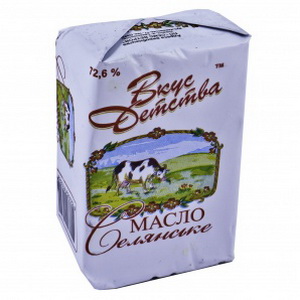 4820082410322 — Масло сливочное "Вкус детства" Селянское 72.6% 100г