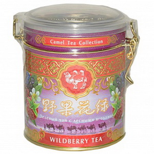 4820082703189 — Чай "Camel  Tea Collection" зелёный с лесными ягодами ж/б 100г