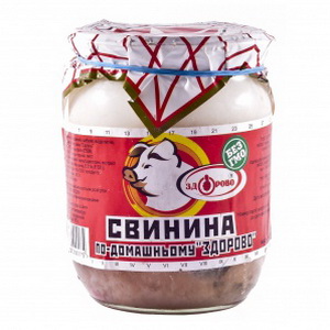 4820083200045 — Тушенка "Здорово" Свинина с/б 500г