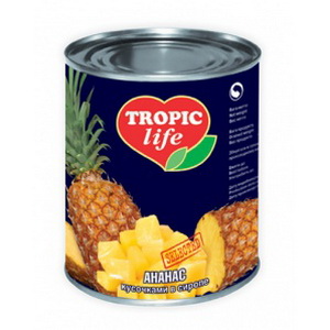 4820086920094 — Ананас "Tropic" кусочками в сиропе 850г