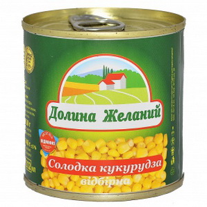 4820086920636 — Кукуруза "Долина Желаний" Отборная сладкая ж/б 212мл