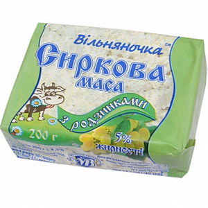 4820088070612 — Творожная масса "Вильняночка" Изюм 5% 200г