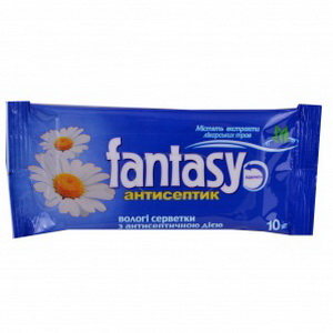 4820093250429 - Влажные салфетки "Fantasy" антисептик