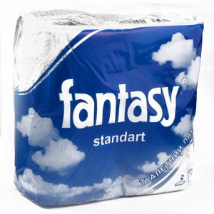 4820093250795 — Fantasy туалетний папір Стандарт 4 шт Білий неаромат