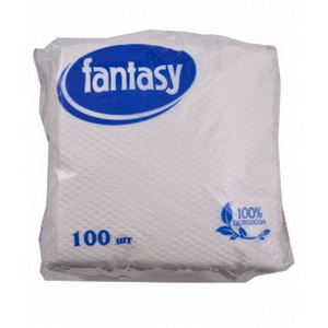 4820093250924 — Салфетки "Fantasy" Столовые (белые) 100шт