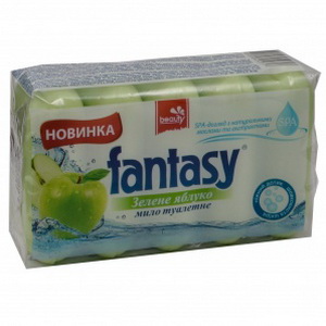 4820093252317 — Мыло "Fantasy" Зеленое яблоко 5*70г