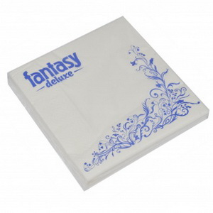 4820093252331 — Салфетки бумажные "Fantasy" Deluxe Белые 3хсл 20шт