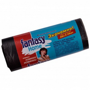 4820093252843 — Пакеты для мусора "Fantasy" Нome Экономно Черные 20 л. 30шт