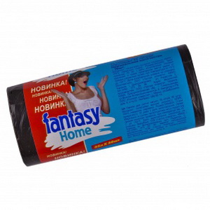 4820093252850 — Пакеты для мусора "Fantasy" Home Удобно черные 35л/30шт