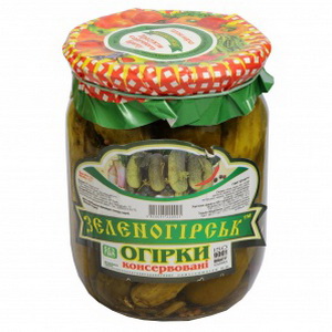 4820094220025 — Огурцы "Зеленогорск" консервированные 500г