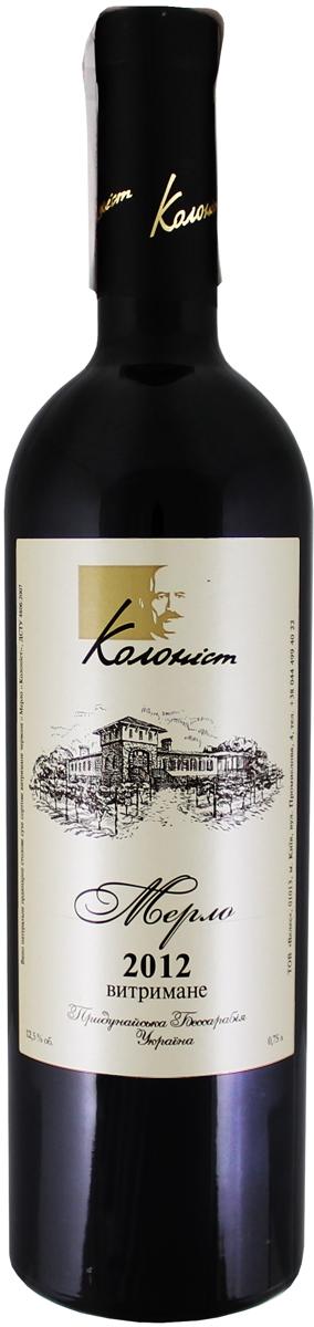 4820095340050 — Вино Колонист Мерло красное сухое 0.75 л 13.5% 