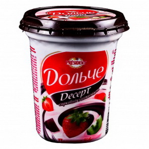 4820096011478 — Десерт "President" клубника-киви и шоколад 4 %
