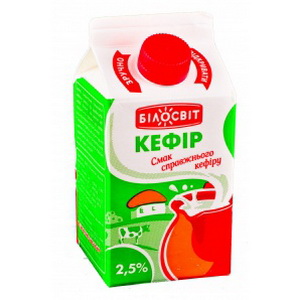 4820096016428 — Билосвит кефир 2.5% 450гр