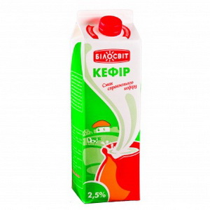 4820096016848 — Кефир 2,5% билостви пюрпак 950г