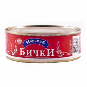 4820096660638 — Бычки "Морские" обжареные в томатном соусе №3 230г