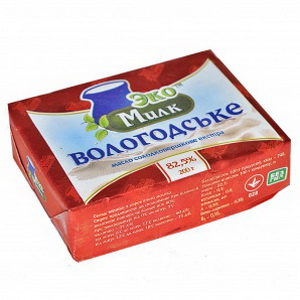 4820100480061 — Масло сливочное "Эко-Милк" Вологодское 82.5% 200гр