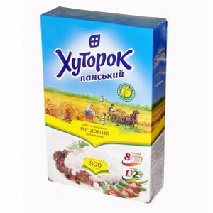 4820101711140 — Крупа "Хуторок" Панский рис шлифованый длиный 800г