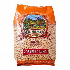 4820101712536 — Крупа "Золотой Урожай" Горох шлифованный колотый 800г
