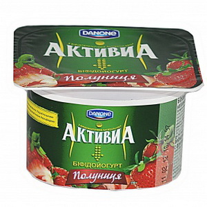 4820109921909 — Йогурт"Активия"клубника2.5%115г