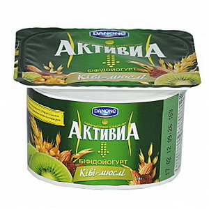 4820109921923 — Йогурт"активия"киви-мюсли 115г