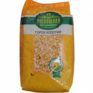 4820110370048 — Крупа "Роскошная" Горох колотый 1кг