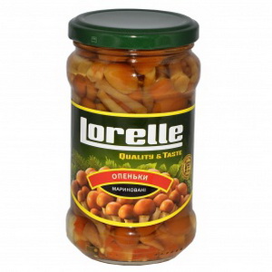 4820122200128 — Грибы "Lorelle" Опята мариновынные с/б 314г