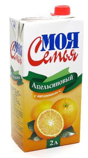 4820129560898 — Нектар "Моя семья" апельсиновый 1,93 л.