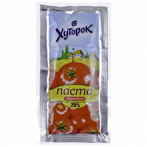 4820135470013 — Томатная паста "Хуторок" 25% 70г