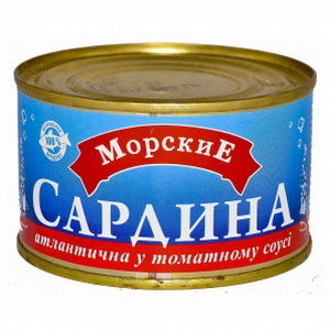 4820135470051 — Сардина "Морские" атлантическая в томатном соусе 240г