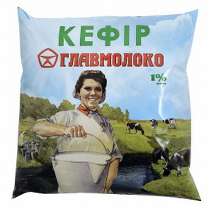 4820139772526 — Кефир главмолоко 1% 450 г. (пл)