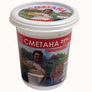 4820139772601 — Сметана главмолоко 21% 380г(ст)