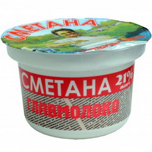 4820139772625 — Сметана главмолоко 21% 190г(ст)