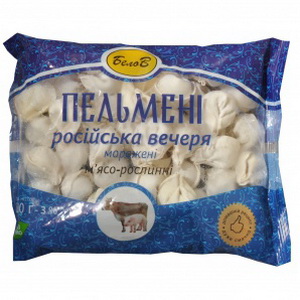 4820155260038 — Пельмени "Белов" Русский ужин Мясо-растительные 500г