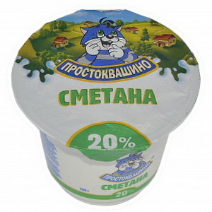 4820158940104 — Сметана"Простоквашино"20%200г