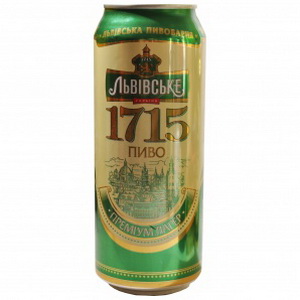 4823005000372 — Пиво Львівське 1715 світле фільтр. 4. 7% з/б 0. 5л