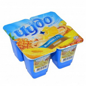 4823005105213 — Йогурт "чудо" 100 г. ананас 2.5%