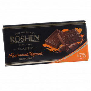 4823005306467 — Шоколад "ROSHEN" классический черный 100 г.
