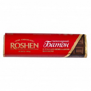 4823005309192 — Шоколадный батон "ROSHEN" С помадно-шоколадною начинкою, 53г 