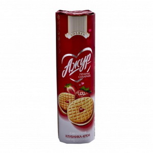 4823005311836 — Печенье ажур клубн-крем 195г