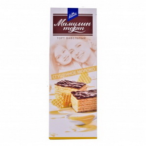 4823012209942 — Вафли мамулин торт 230 г сгущ.молоко