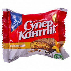 4823012211006 — Печенье "Конти" Супер-Контик Ваниль 50г