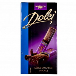 4823012216568 — Молочный шоколад "DOLCI", 90 г.