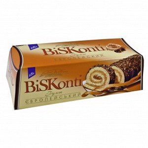 4823012217831 — Рулет "Конти" BisKonti Европейский Крем-брюле 220г