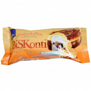 4823012217855 — Рулет "Конти" BisKonti Мини Пломбир 38г