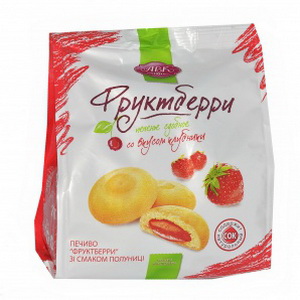 4823015643859 — Печенье "АВК" Фруктберри Клубника 200г