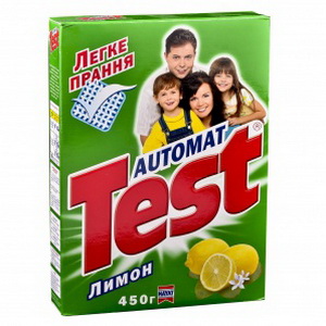 4823019000115 — Стир.порошок Test авт/лимон 450г