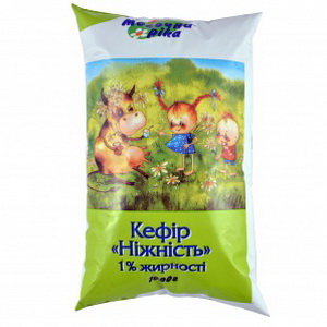 4823019200843 — Кефир 1% Нежность 1000г Олком