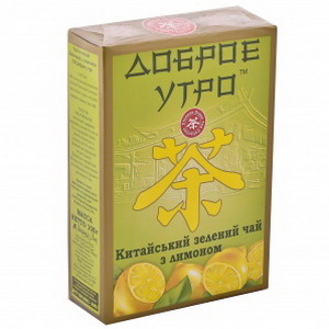 4823033001372 — Чай "Доброе утро" Зеленый с лимоном 100г