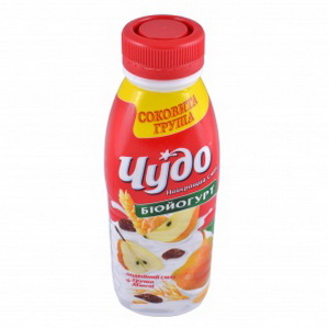 4823061310743 — Йогурт чудо груша/мюсли 400г2.5%бут.
