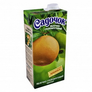 4823063106108 — Сок "Садочок" Яблоко+грейпфрут т/п 1л